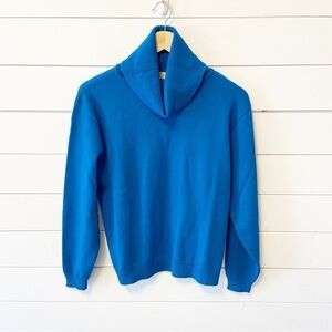 Vintage 70’s Pendleton | Pure Virgin Wool Blue Turtleneck Sweater Size Large